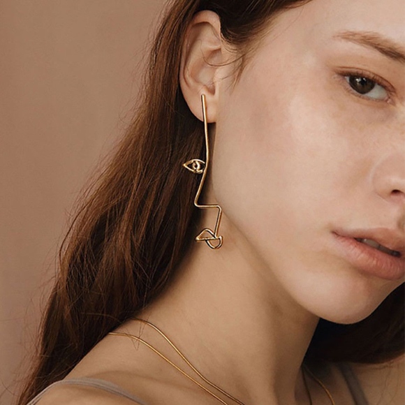 Jewelry - 'Personality Type' Abstract Asymmetrical Earrings